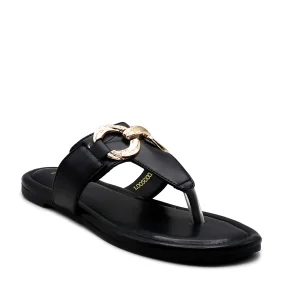 Black Casual Chappal